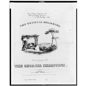   The Georgia melodies,Champions,E.W. Bouve, Boston 1844