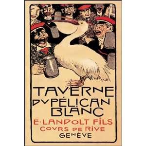  Taverne du Pelican Blanc   Poster by Henry Claudius 