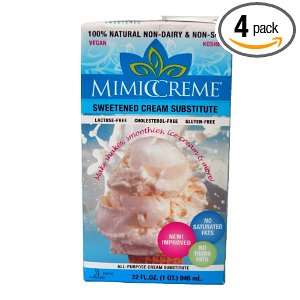 MimicCreme Cream Substitute, Sweetened, 32 Ounce Aseptic Boxes (Pack 