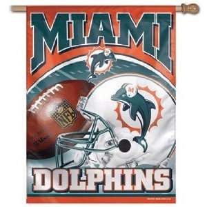  Miami Dolphins Personalized Vertical Flag 27x37 Banner 