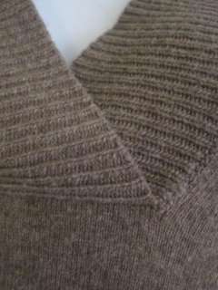 JCrew Womens Brown Hooded Wool Cashmere Blend Hoodie Sweater XS  
