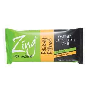  Zing Bars Bar Oat Chocolate Chip 1.76 oz. (Pack of 12 