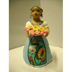  Mexican Lupita Flower Sellers Doll Statue New Everything 