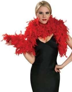  Deluxe 133g Red Roaring 20s Costume Turkey Feather Boa Clothing