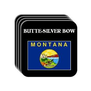 US State Flag   BUTTE SILVER BOW, Montana (MT) Set of 4 Mini Mousepad 