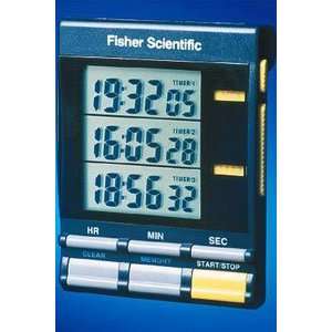   Countdown Battery Triple Display 24 Hours Ea By Fisher Scientific Co