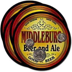  Middleburg, VA Beer & Ale Coasters   4pk 