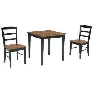   Combo Wood Finish Dining Table and Madrid Chairs Set