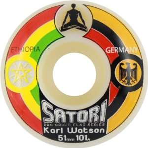  Satori Watson Origin Flag 101a 51mm Skate Wheels Sports 