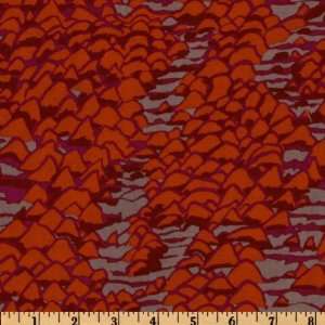  44 Wide Brandon Mably Collection Shell Scape Rust Fabric 