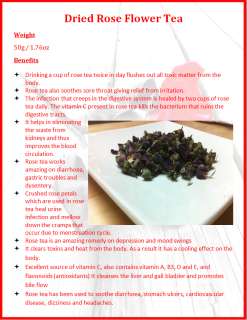 High Quality Dried 【Rose】 Bud Flower Herbal Tea 50g / 1.76OZ Buy 4 