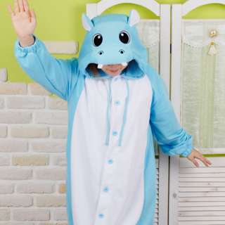 SWEET HOLIC Kigurumi Animal Pajamas Costumes blue Hippo  