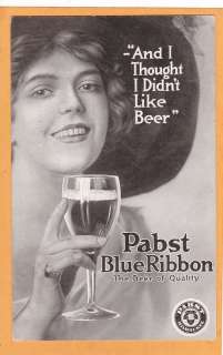Brewery Advertising Postcard   Pabst Blue Ribbon Beer  