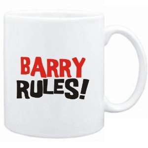  Mug White  Barry rules  Male Names