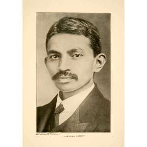  1929 Print Mohandas Karamchand Mahatma Gandhi Portrait 