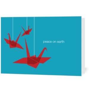  Business Holiday Cards   Soaring Cranes By Turquoise 