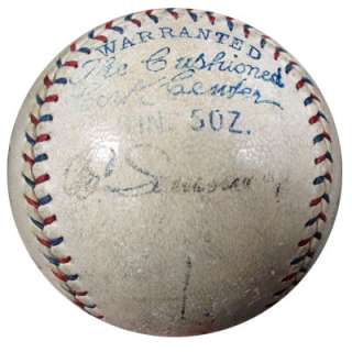 Circa 1927 28 HOF & Stars (6 Signatures) Autographed AL Baseball Lou 