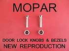 MOPAR CHROME DOOR LOCK FERRULE BEZEL NEW REPRODUCTION items in muscle 