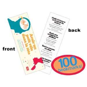  Funny Idioms French Bookmarks Set of 100