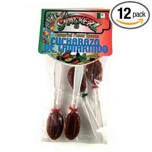 Snackerz Tamarindo Spoons, 2 Ounce Packages (Pack of 12)  