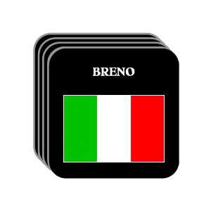  Italy   BRENO Set of 4 Mini Mousepad Coasters 