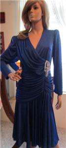 Vintage~80s Glam and Sequin *BOMBSHELL* Dress with Ruch waist 