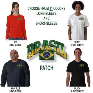 BRASIL National Flag Uni T SHIRT 31Colors Brazil Soccer  