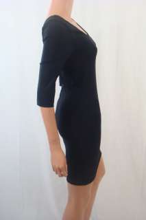 Alice + Olivia Tabitha Celeb Snug Dress New $297 LBD Large and Black 0 