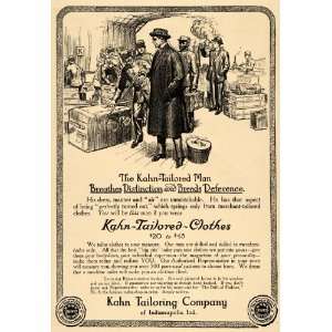  1911 Ad Kahn Tailoring Clothing Gentleman Traveler Coat 