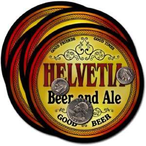  Helvetia , WI Beer & Ale Coasters   4pk 