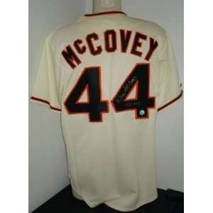Signed Willie McCovey Jersey   521 HRS   Autographed MLB Jerseys 
