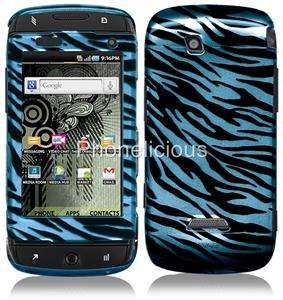 Fit SAMSUNG TMOBILE SIDEKICK 4G Hard Cover Phone Case BLUE ZEBRA 