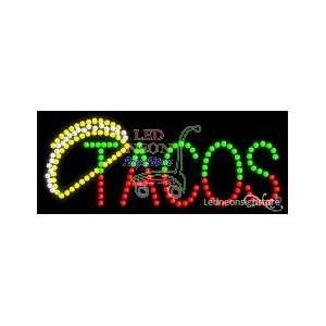  Tacos LED Sign 11 inch tall x 27 inch wide x 3.5 inch deep 