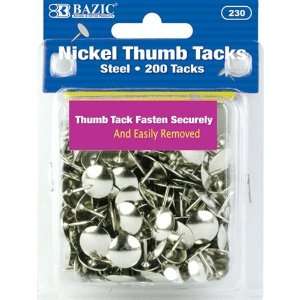    Bazic 230 24 Nickel Silver Thumb Tack  Pack of 24