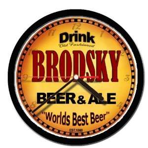  BRODSKY beer and ale cerveza wall clock 