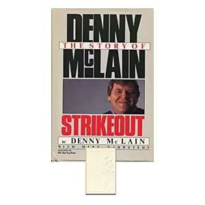  Denny McLain Autographed/Signed Strikeout Book Sports 