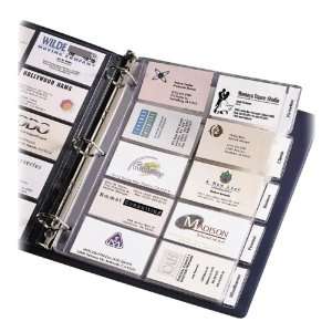  AVE25410   Business Card Pages, Tabbed, Holds 100 2x3 1/2 