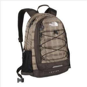   Face Jester Backpack One Size Brownie Brown Plaid