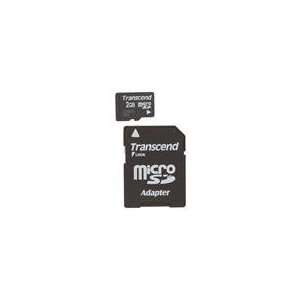  Transcend 2GB MicroSD Flash Card Electronics