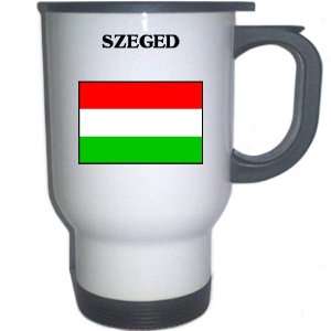  Hungary   SZEGED White Stainless Steel Mug Everything 