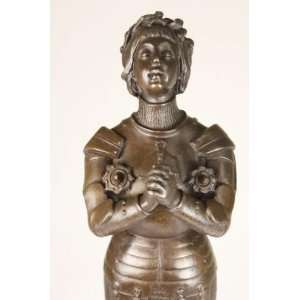  Female Knight Roman Bronze Sculpture Statue Figurine 