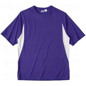   Performance Colorblock T Shirts Purple/White/Small