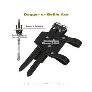  Leather Buckled Medieval Sword Frog Hanger Dagger Axe 