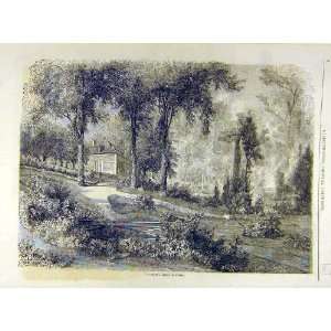  1863 Garden House Gavarni Residence French Print