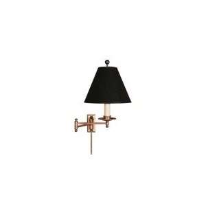 Chart House Dorchester Swing Arm Wall Lamp in Antique Burnished Brass 