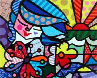 LE Romero firmado y numerado Serigraph de Britto “ENVÍO GRATUITO de 