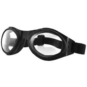  Zan Headgear Bugeye Goggles , Color Black/Clear Lens 