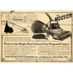  1911 Ad Hoover Suction Sweeper Vacuum Rug Carpet Home 