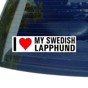  I Love Heart My SWEDISH LAPPHUND   Dog Breed   Window 