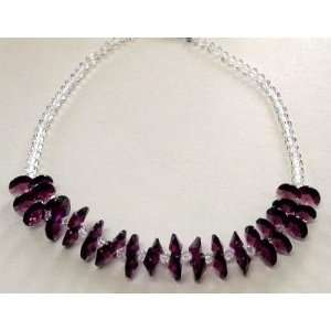  Swarovski Crystal Wafer Necklace  16